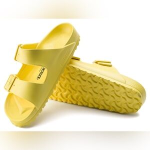 NWT Birkenstock Arizona Eva Bright Yellow Mens Sz 43 US 10-10.5